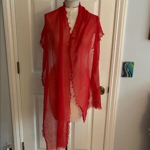 Designer Red Shawl/scarf